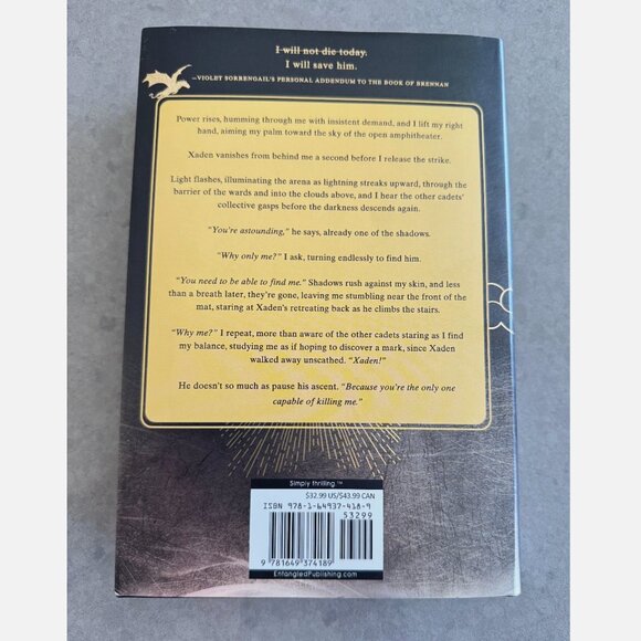 Sprayed Iron Flame & Onyx Storm Rebecca Yarros 1st Ed HC Fourth Wing Empyrean - Picture 3 of 14